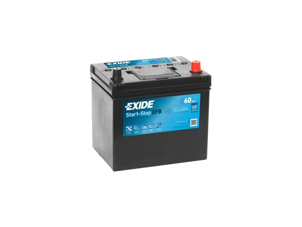 Ověřený Autobaterie EXIDE Start-Stop EFB 12V 60Ah EL-604