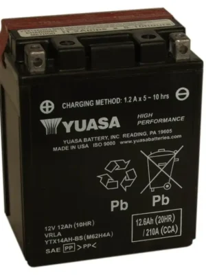 Motobaterie YUASA YTX14AH-BS 12V 12Ah 210A Cenový Hit