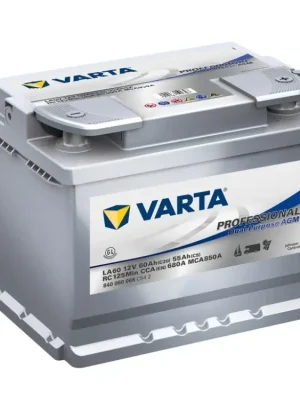 VARTA Professional Dual Purpose AGM 12V 60Ah 680A 840 060 068, LA60 Časově Omezené