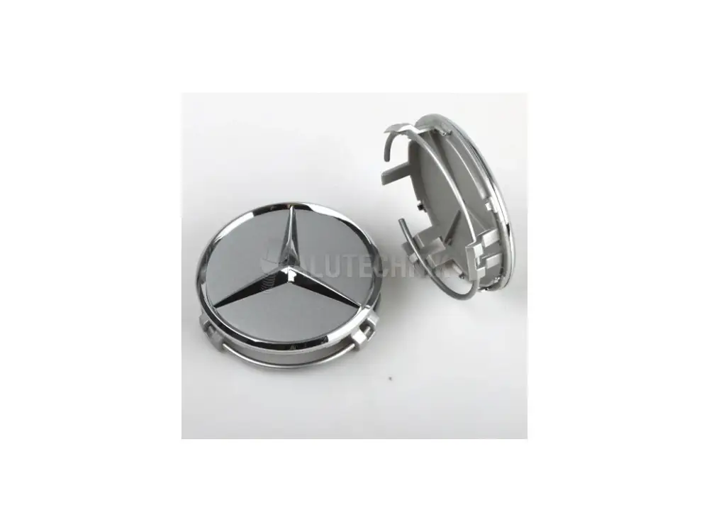 Středová krytka kola - poklička průměr 69/75mm(vnitřní,vnější) Mercedes original (B66470202) stříbrná, chrom hvězda Oblíbený