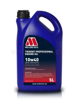 Dokud Zásoby Vydrží MILLERS OILS Trident Professional 10w40, polosyntetický, 5 l