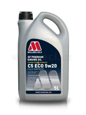 Rychlé Dodání MILLERS OILS XF PREMIUM C5 ECO 5w20, plně syntetický, 5 l