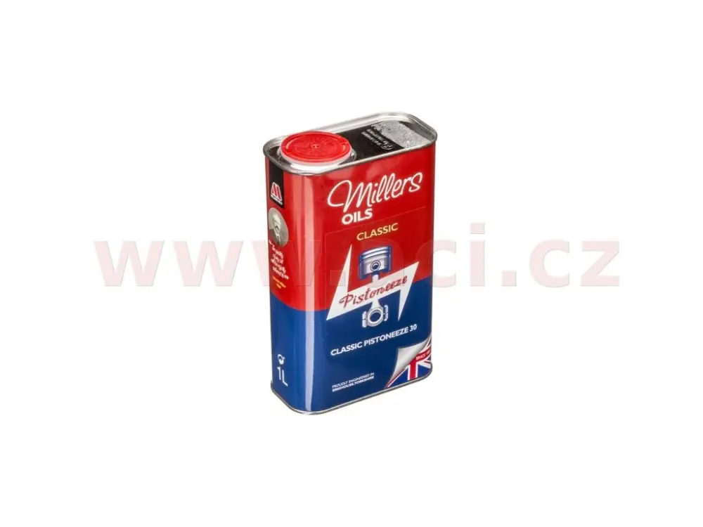 Hit Sezóny MILLERS OILS Pistoneeze P30, jednorozsahový motorový olej s malou příměsí čistidel a rozpouštědel 1 l