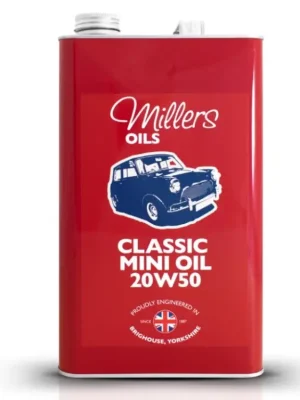 Expresní Doručení MILLERS OILS Classic Mini Oil Pistoneeze 20W50, olej pro společnou olejovou vanu motor, převodovka, pro klasické Mini 5 l