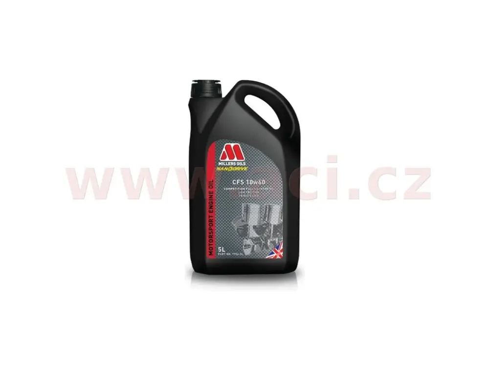 Značkový MILLERS OILS CFS 10W60, plně syntetický, triesterová technologie, 5 l