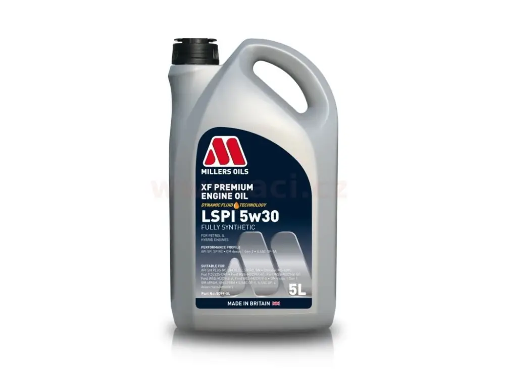 Vrácení Zdarma MILLERS OILS XF PREMIUM LSPI 5w30, plně syntetický, 5 l