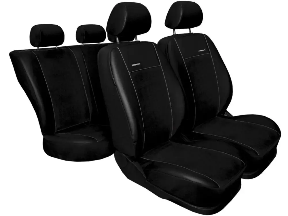 Finální Výprodej Autopotahy Seat Leon III, od r. 2012, Ekokůže černé