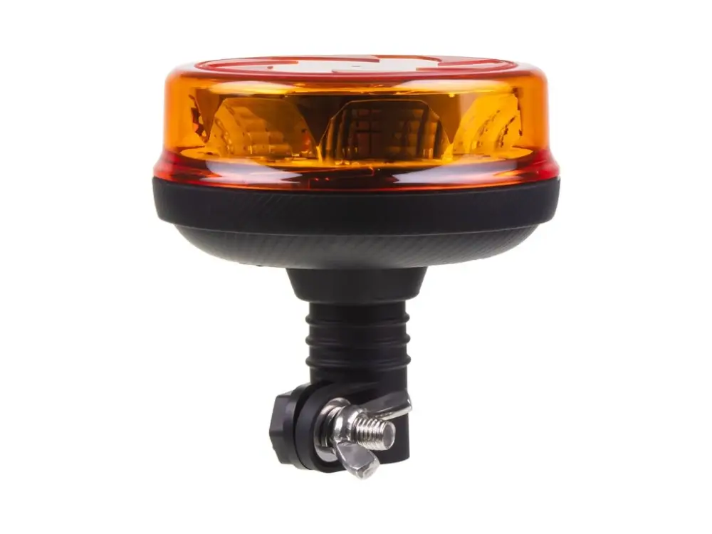 x LED maják, 12-24V, 16x1W oranžový na držák, ECE R65 Akční Cena