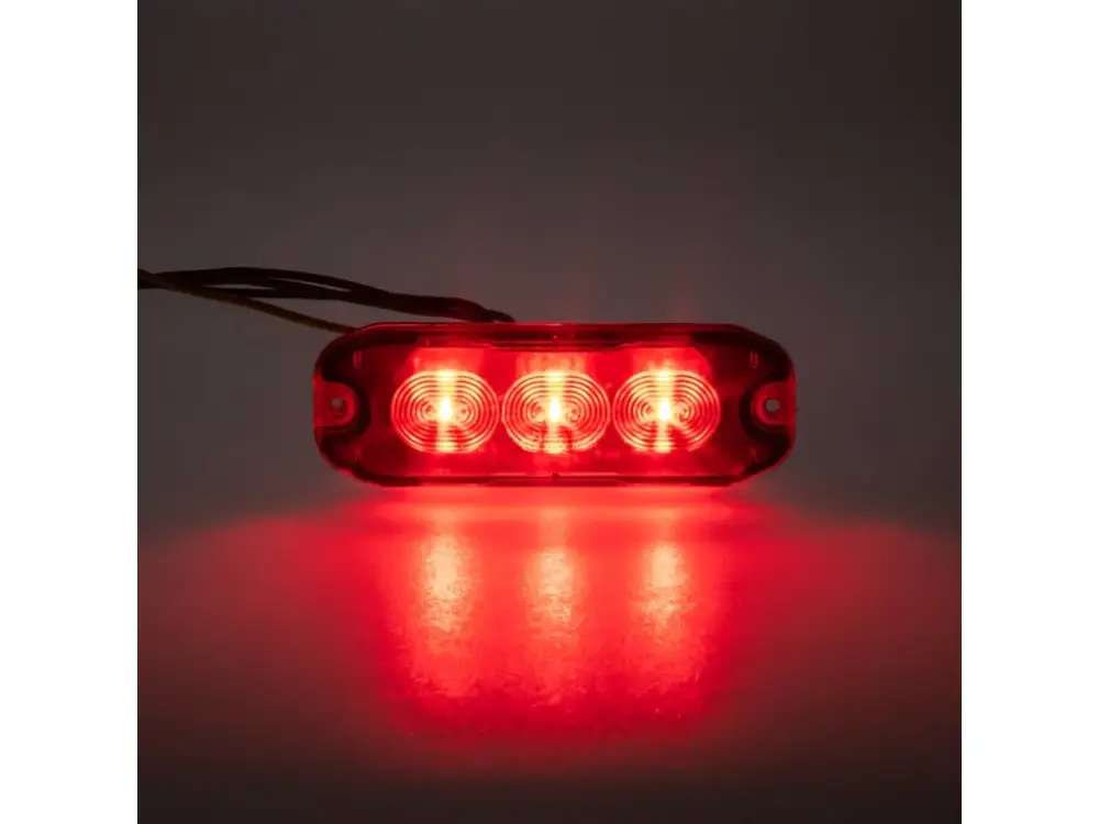 Víkendová Akce PROFI SLIM výstražné LED světlo vnější, červené, 12-24V, ECE R10