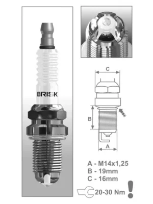 Autentický Zapalovací svíčka BRISK DOR15LGS