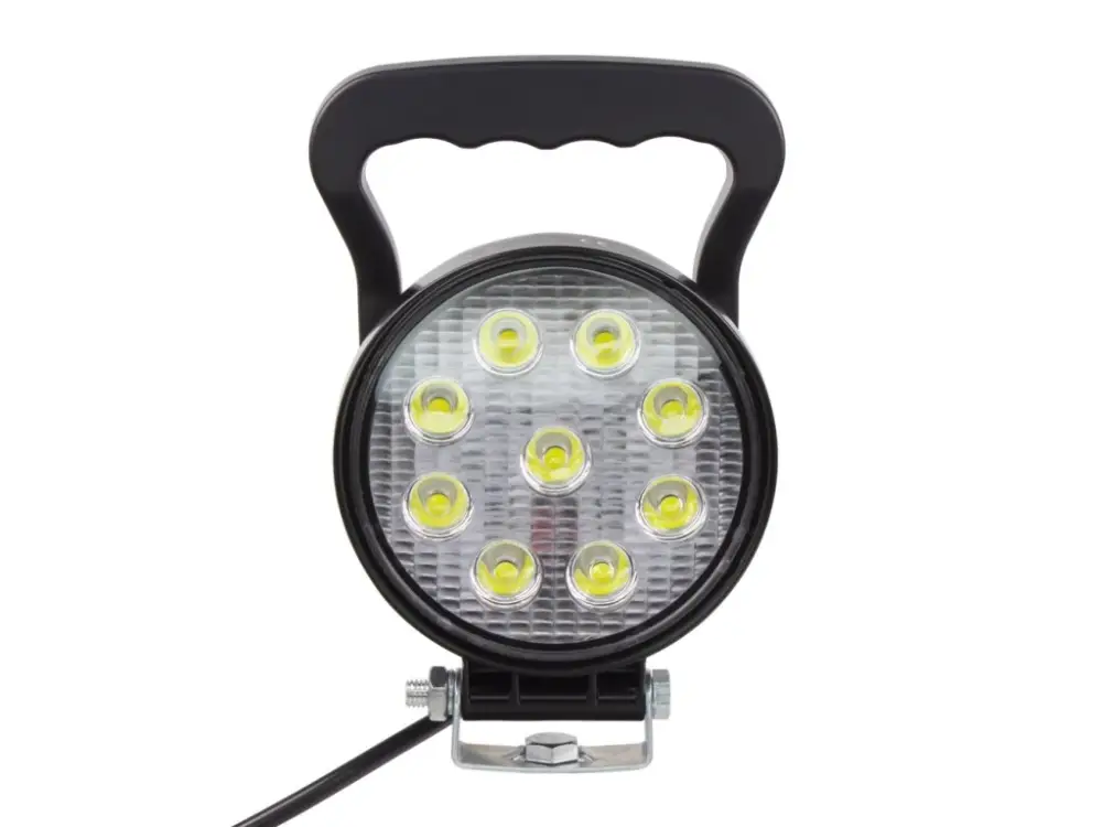 LED světlo kulaté, 9x3W, vypínač, ECE R10 Speciální Cena
