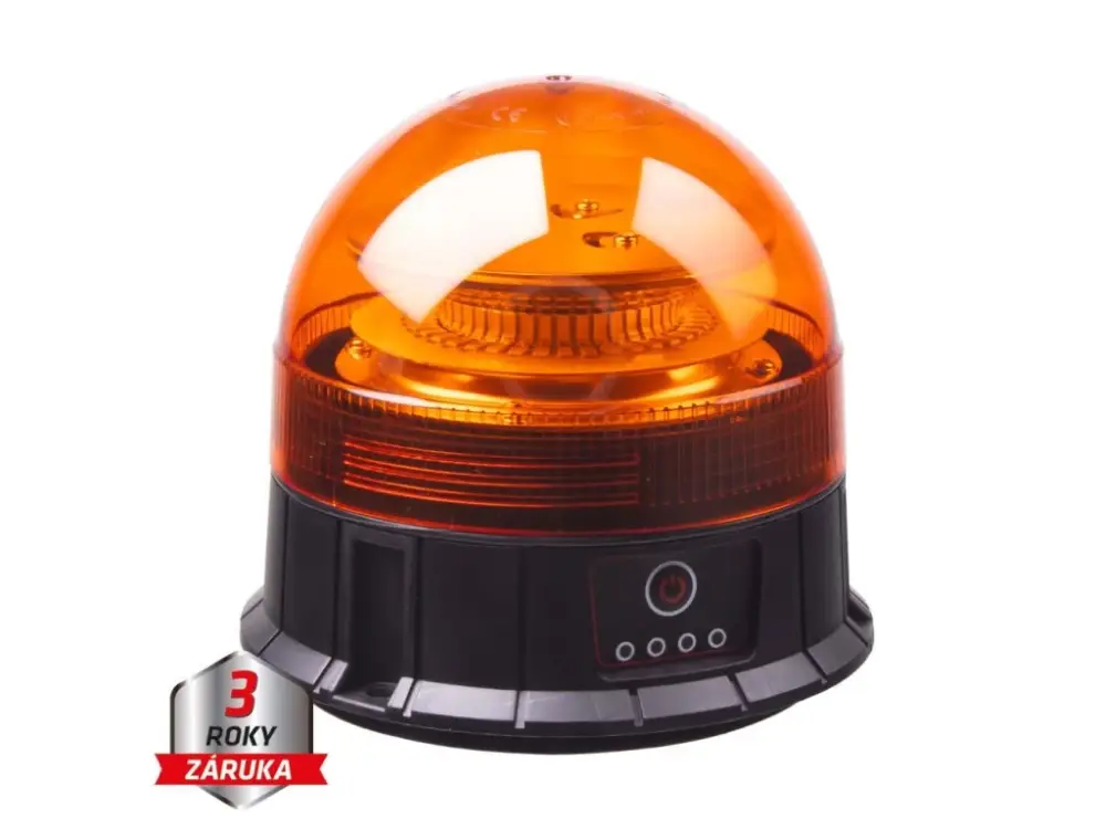 Odeslání Ihned AKU LED maják, 39xLED oranžový, magnet, ECE R65