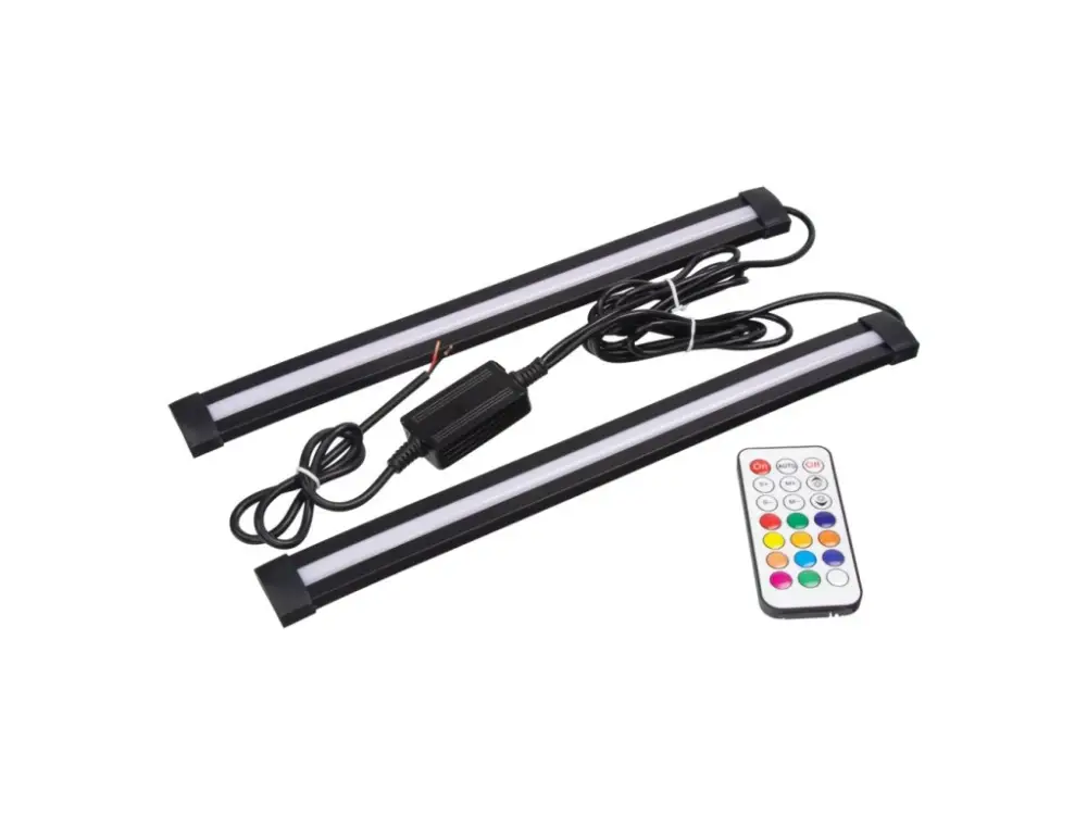 LED osvětlení vnitřní/vnější RGB 12/24V, RF ovladač, 2 pásky Cenově Výhodný