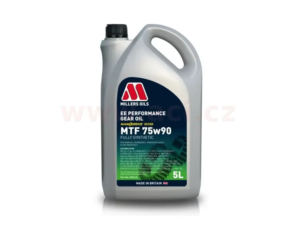 Nová Kolekce MILLERS OILS EE PERFORMANCE MTF 75w90 5l