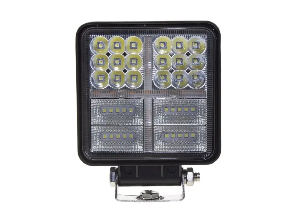 Super Cena LED světlo hranaté, bílá + oranžová, 38x3W, ECE R10