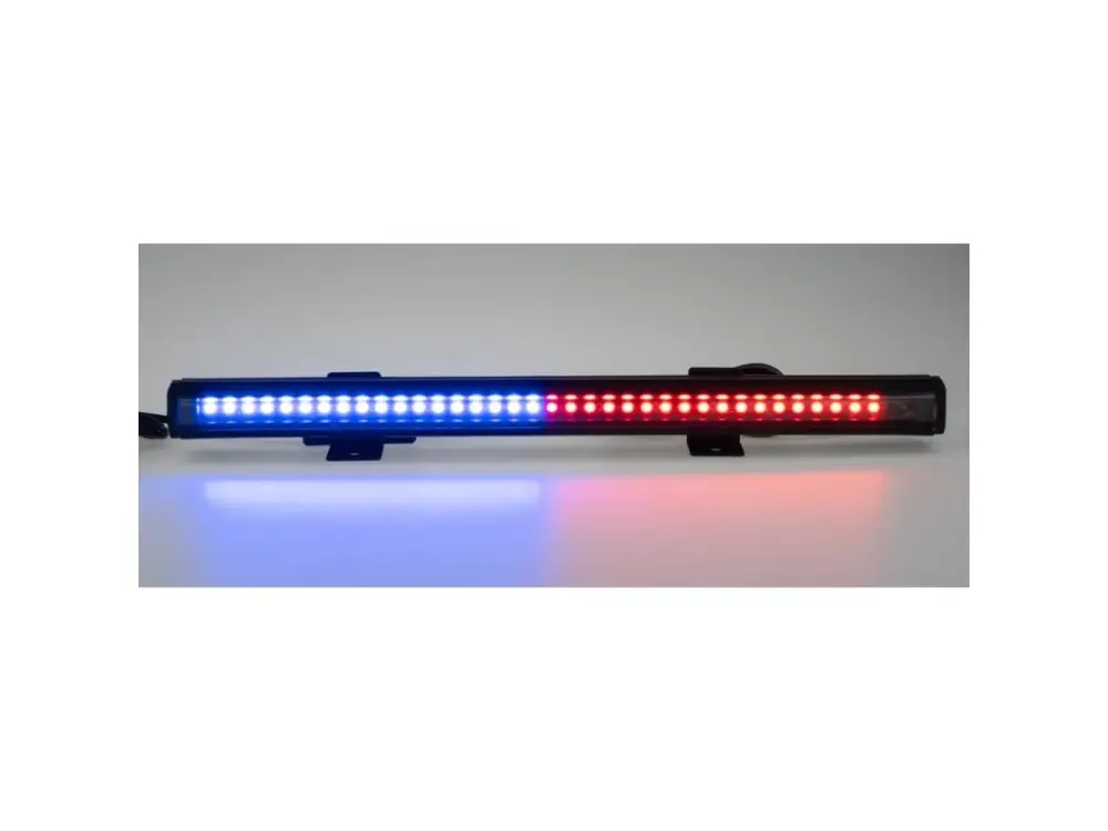 Gumové výstražné LED světlo vnější, modro-červené, 12/24V, 340mm Ihned K Objednání