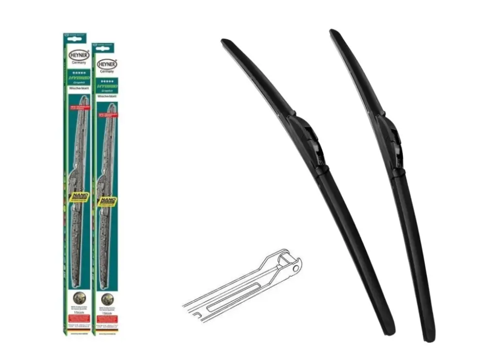 Aktuální Stěrače Mercedes Serie CLK (Cabrio) (209) 09/2001-12/2009 | HEYNER
