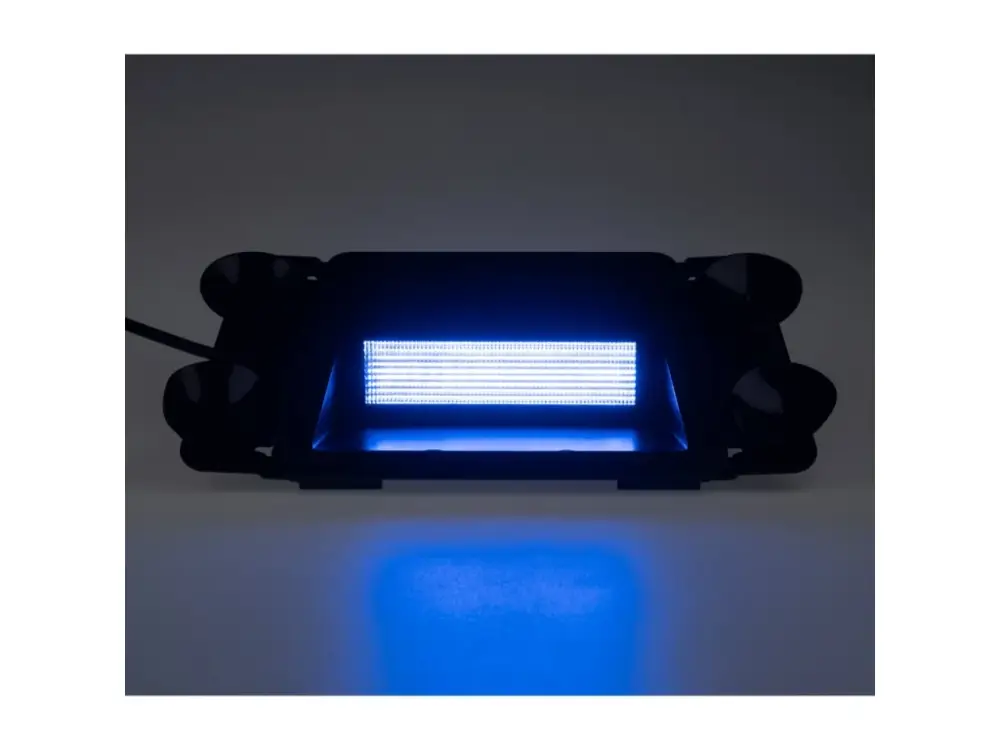 Značkový PREDATOR LED vnitřní, 18x LED 1,5W, 12/24V, modrý, ECE R65
