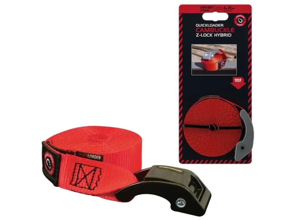 Nejlepší Volba QUICKLOADER® Cambuckle Z-lock Hybrid800 kg • 4 m x 25 mmpopruh se Z-zámkem a magnetem1 ks