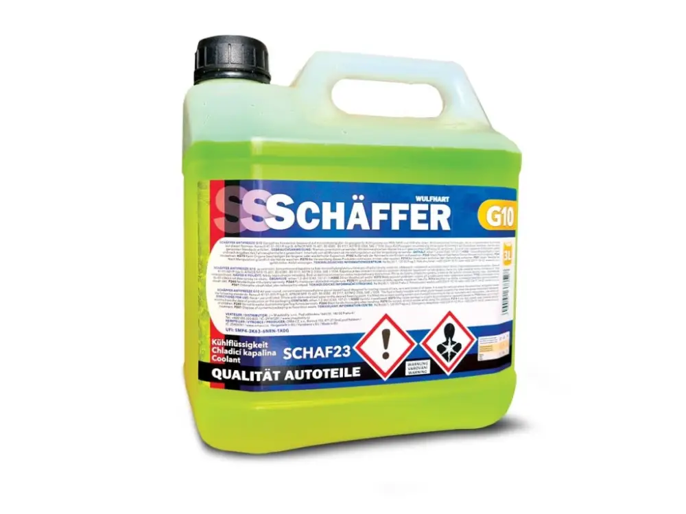 Značkový Schäfer Antifreeze G10 chladící kapalina (žlutá)
