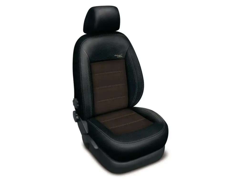 Dokud Zásoby Vydrží Autopotahy Ford FocusIII, se zadní loketní opěrkou, AUTHENTIC VELVET, černohnědé