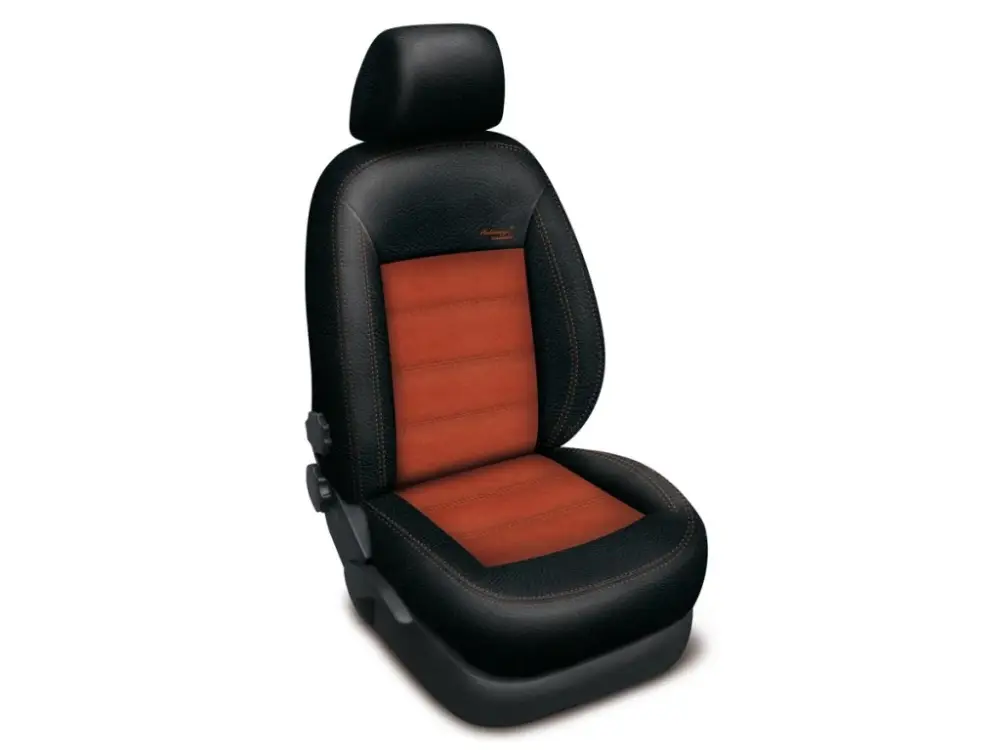 Autopotahy KIA CEED II, od r.2012, AUTHENTIC VELVET, černooranžové Autentický
