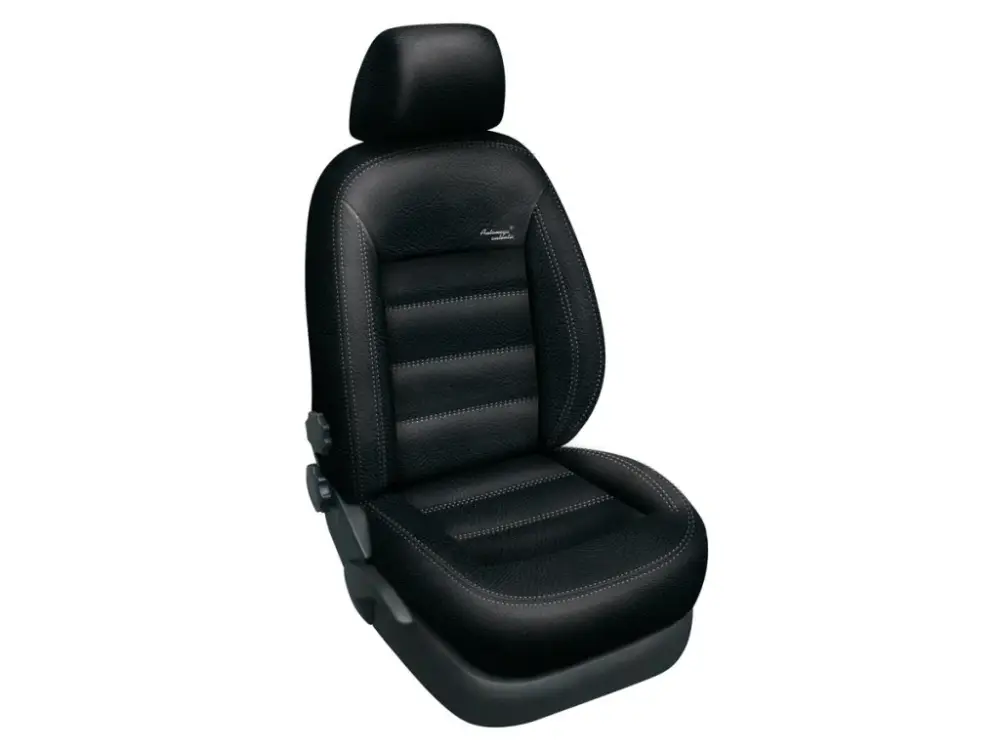 Cenový Hit Autopotahy KIA CEED II, od r.2012, bez zadní loketní opěrky, AUTHENTIC LEATHER, černé