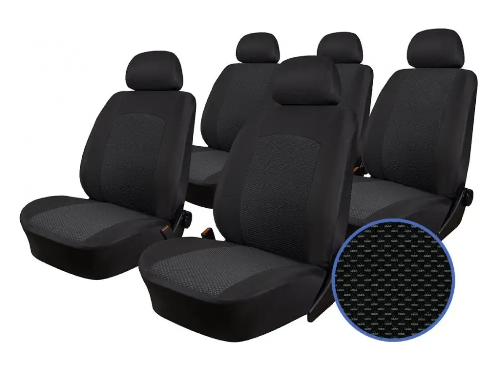 Originální Autopotahy OPEL COMBO, 5 SEDAČEK, od r. 2018, Dynamic žakar tmavý