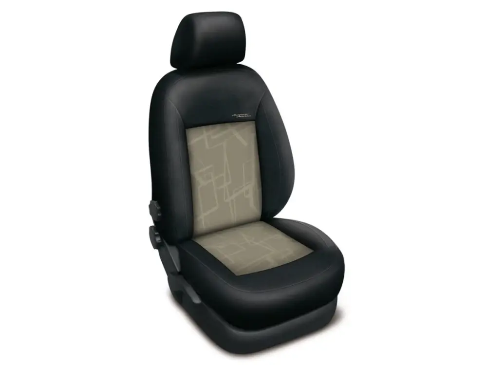 Jen Po Omezenou Doba Autopotahy VOLKSWAGEN T4, 2 místa, 1+1, od r. 1990-2003, AUTHENTIC PREMIUM, Matrix béžový