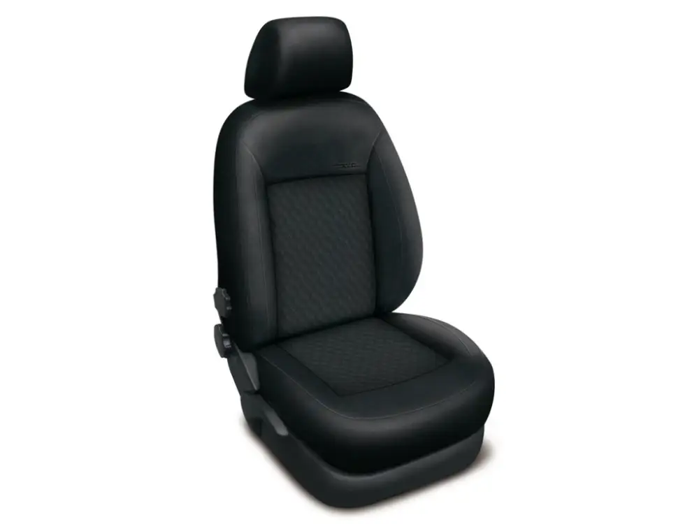 Jen Po Omezenou Doba Autopotahy VOLKSWAGEN T6, 2 místa, 1+1, od r. 2015-2022, AUTHENTIC PREMIUM, vlnky černé