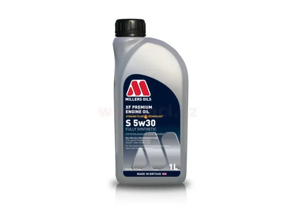 Ověřený MILLERS OILS motorový olej plně syntetický XF Premium S 5w30 1l