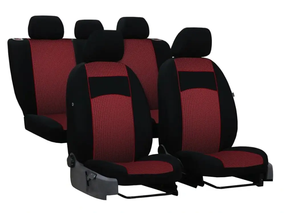 Vysoce Kvalitní Autopotahy KGM SsangYong TIVOLI, od r. 2015-2019, VIP červené