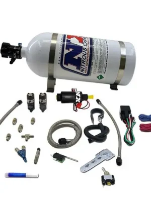 Side By Side Piranha Nozzle Nitrous System with 5Lb Bottle Nitrous Express NX 60014P Odeslání Ihned