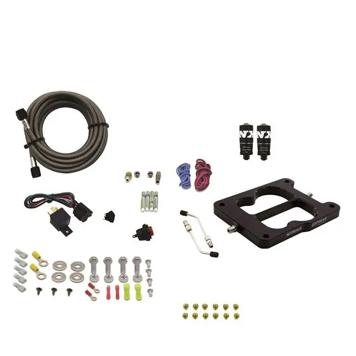 Q-Jet Holley Spreadbore Hitman Nitrous System 100-150-200Hp without Bottle Nitrous Express NX 40080-00 Časově Omezené