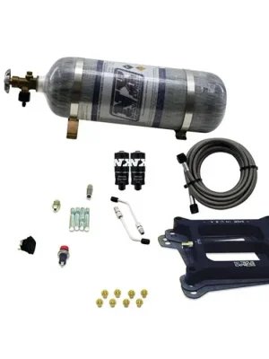 Značkový 4150 Hitman Nitrous Plate System 100-150-200Hp with 12Lb Carbon Bottle Nitrous Express NX 40040-12