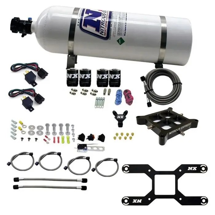 4150 Billet Crossbar Plate System Dual Stage 100-1000Hp with 15Lb Bottle Nitrous Express NX 66042-15 Kup Teď