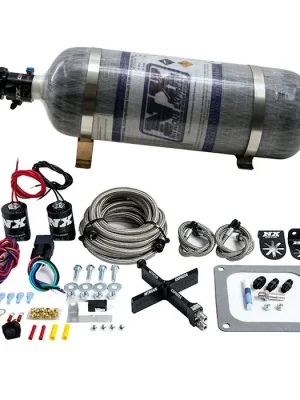 Tovární Cena 4500 Covert Crossbar Plate System Stage 6 50-300Hp with 12Lb Carbon Bottle Nitrous Express NX 63071-12