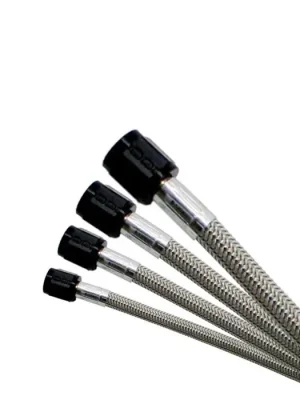 3AN (8In) Stainless Steel Braided Hose (Black Ends) Nitrous Express NX 10008 Levný
