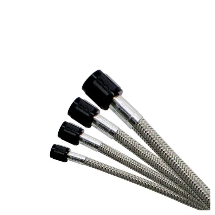 3AN (8In) Stainless Steel Braided Hose (Black Ends) Nitrous Express NX 10008 Levný