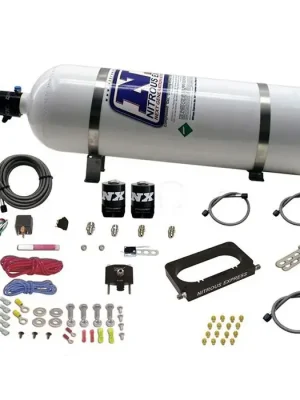 4 Valve Nitrous Plate System-Monoblade Throttle Body with 15Lb Bottle for Ford Nitrous Express NX 20950-15 Akční Nabídka