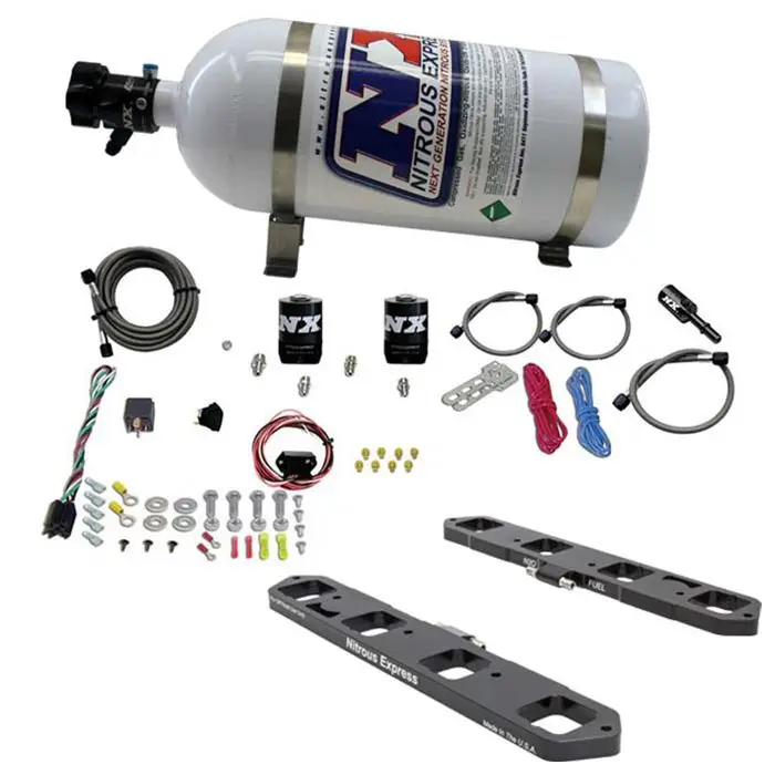 Direct Port Plate System with 10Lb Bottle for 5.7L / 6.1L / 6.4L Hemi Nitrous Express NX 20958-10 Must-Have