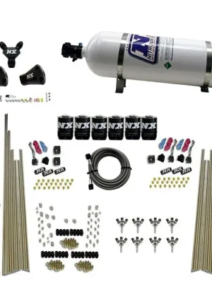 Akční Nabídka 8-Cyl Triple-D Dry Direct Port 3 Stage Dry 6 Solenoids 15LB Nitrous Express NX 80020-15