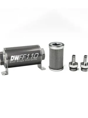 DeatschWerks In-Line Fuel Filter Kit 3/8IN 100 Micron 110mm Oblíbený