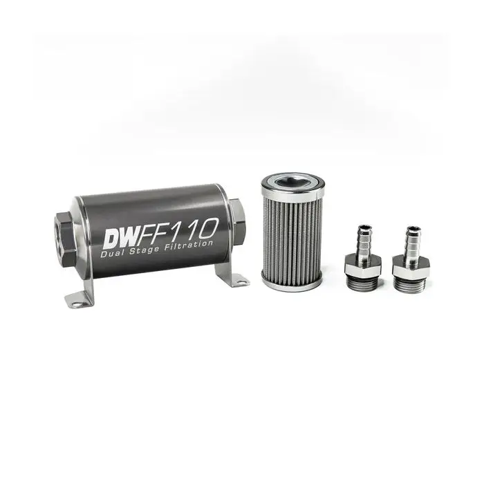 DeatschWerks In-Line Fuel Filter Kit 3/8IN 100 Micron 110mm Oblíbený
