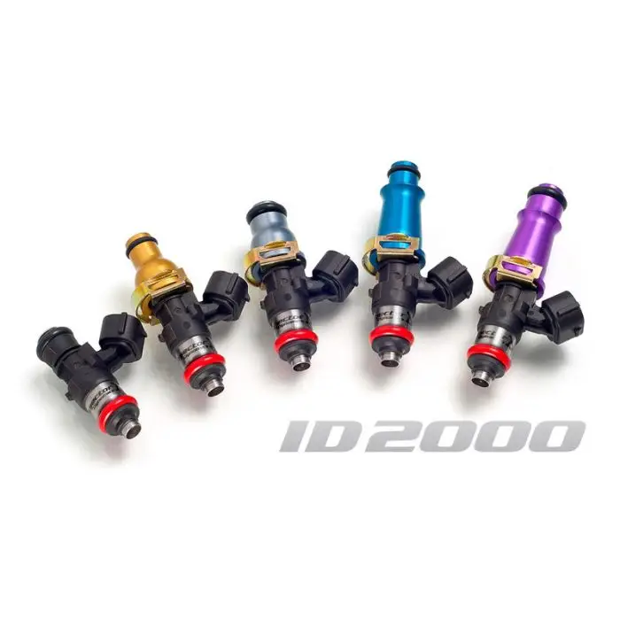 Sada 8 vstřikovačů Injector Dynamics 2000cc/min, BMW 540i / 740i / Chevrolet LS1 LS6 / Camaro LT1 / LS1 93-01 / Corvette C5 LS1 LS6 / Mustang GT 5.0l 88-96 / GT 4.6l 97-04 / GT 4.6l 05-10 / GT 5.0l 11+ / 60mm / 14mm (fialové) Cenový Hit