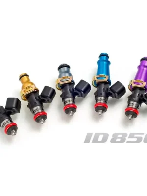 Sada 4 vstřikovačů Injector Dynamics 850cc/min, Mazda Miata MX-5 1.6l 1.8l 90-05 / Miata MX-5 Mazdaspeed 1.8 Turbo 94-05 60mm / 11mm (modré) Nejlepší Cena