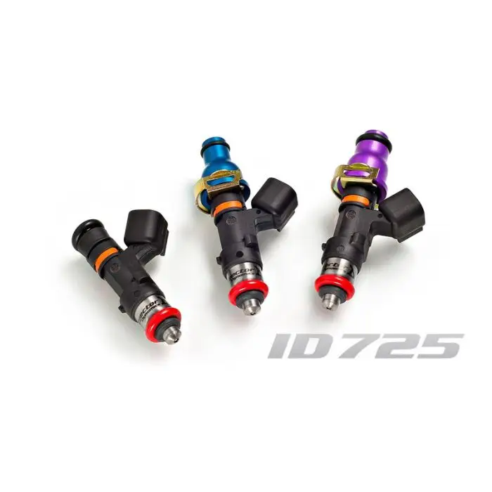 Sada 6 vstřikovačů Injector Dynamics 725cc/min, Audi / VW VR6 12V / BMW 328 & M3 E36 96-99 / Z3 M Power 98-00 / Nissan 300ZX Twin-Turbo 90-96 / GTR R35 T1 Rails VR38 / Toyota Supra 2JZ-GTE 93-98 60mm / 14mm (fialové) Bezpečná Platba