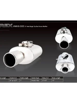 Kup Teď Tłumik aktywny XForce owalny z systemem Varex 15,24cm x 25,4cm x 38,1cm