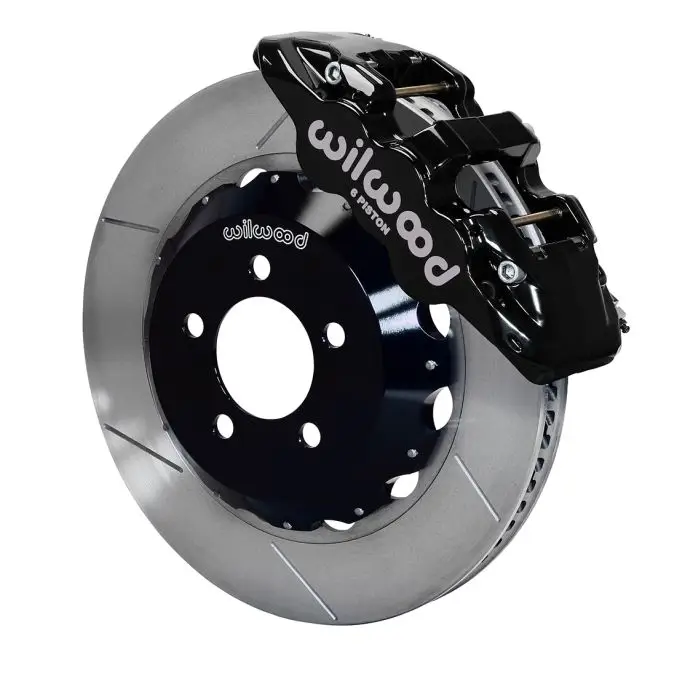 Wilwood 140-14067 AERO6 Big Brake Kit Přední brzdová sada 14.25" Nářezaná Černá Dodge Chrysler Bezpečná Platba