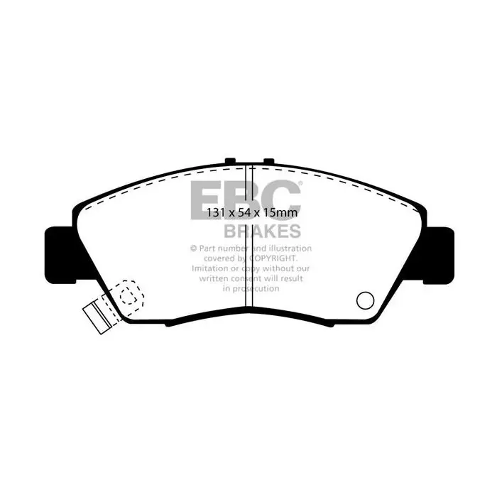 Horká Nabídka DP4890R Brake Pads YELLOWSTUFF EBC Brakes for Honda Civic 5th Gen EG3 Civic 5th Gen EG4 Civic 5th Gen EG8 Civic 6th Gen EJ9 Civic 6th Gen EK1 Civic Coupe EJ2 Civic Coupe EJ6 Domani MB4 Integra Not UK DC1 Jazz Logo Civic 5th Gen EG5 ESi Civic 5th Gen EH9 E